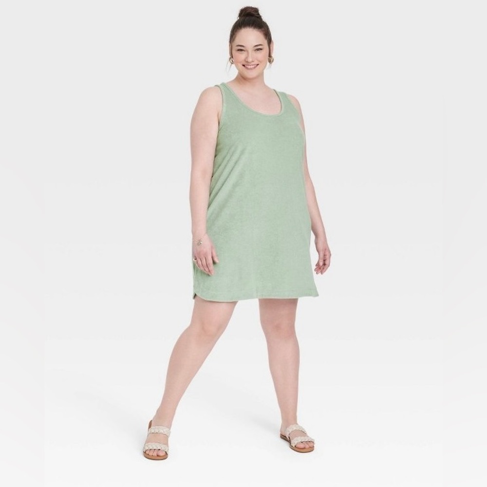 🆕 Women’s Plus Size Terry Tank Dress